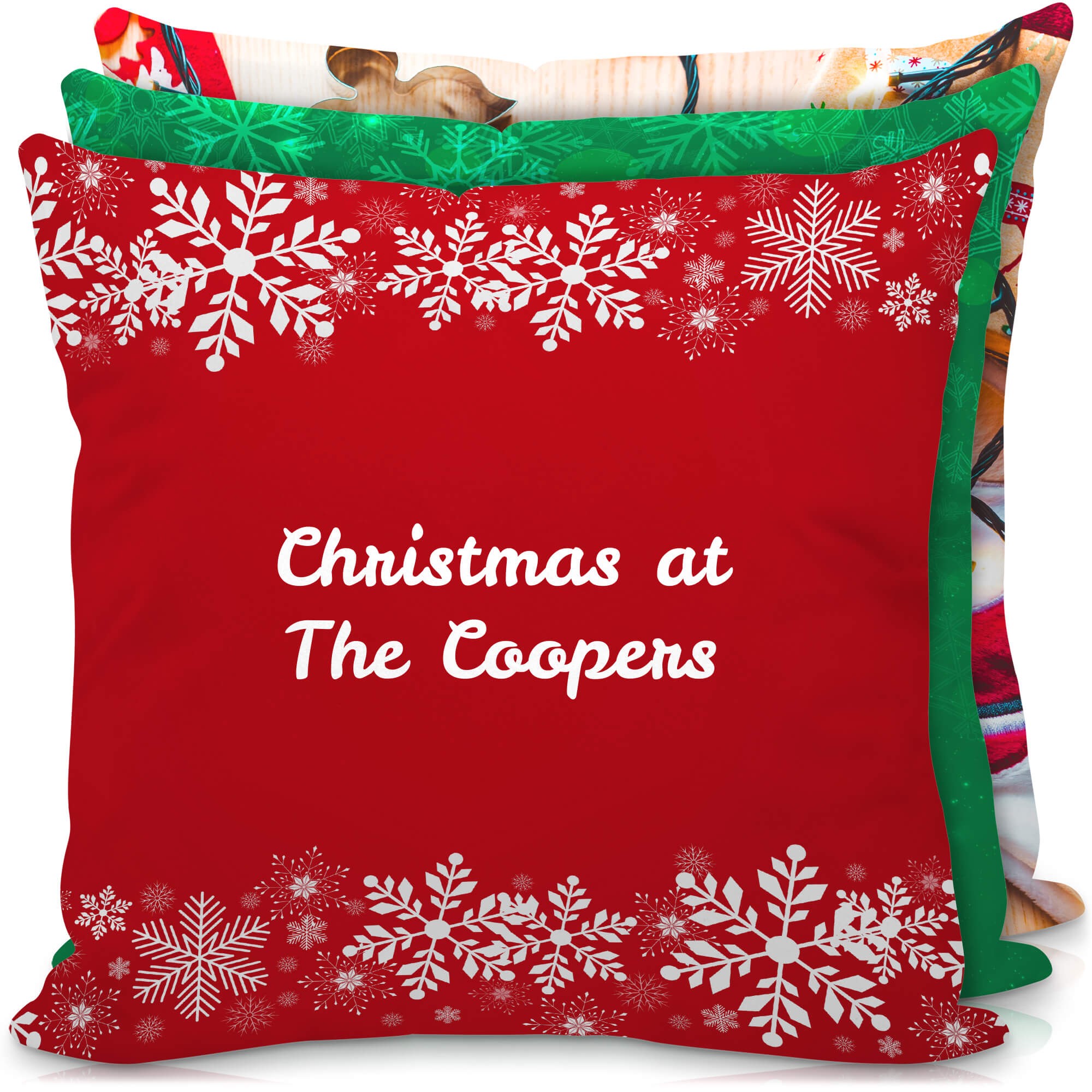 personalised christmas cushion