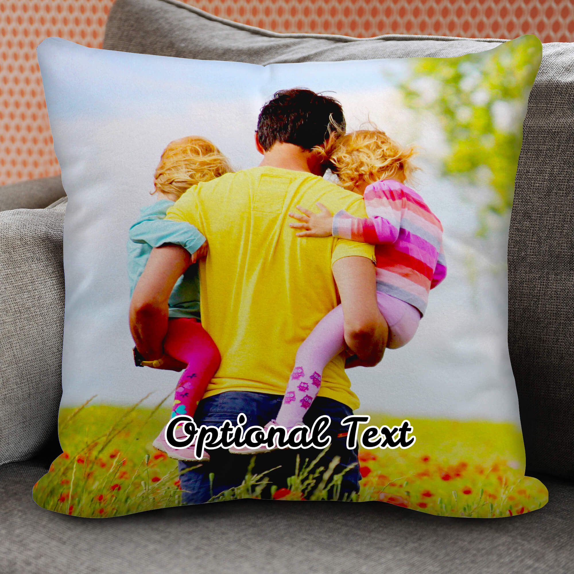 Double Sided Collage Photo Cushion