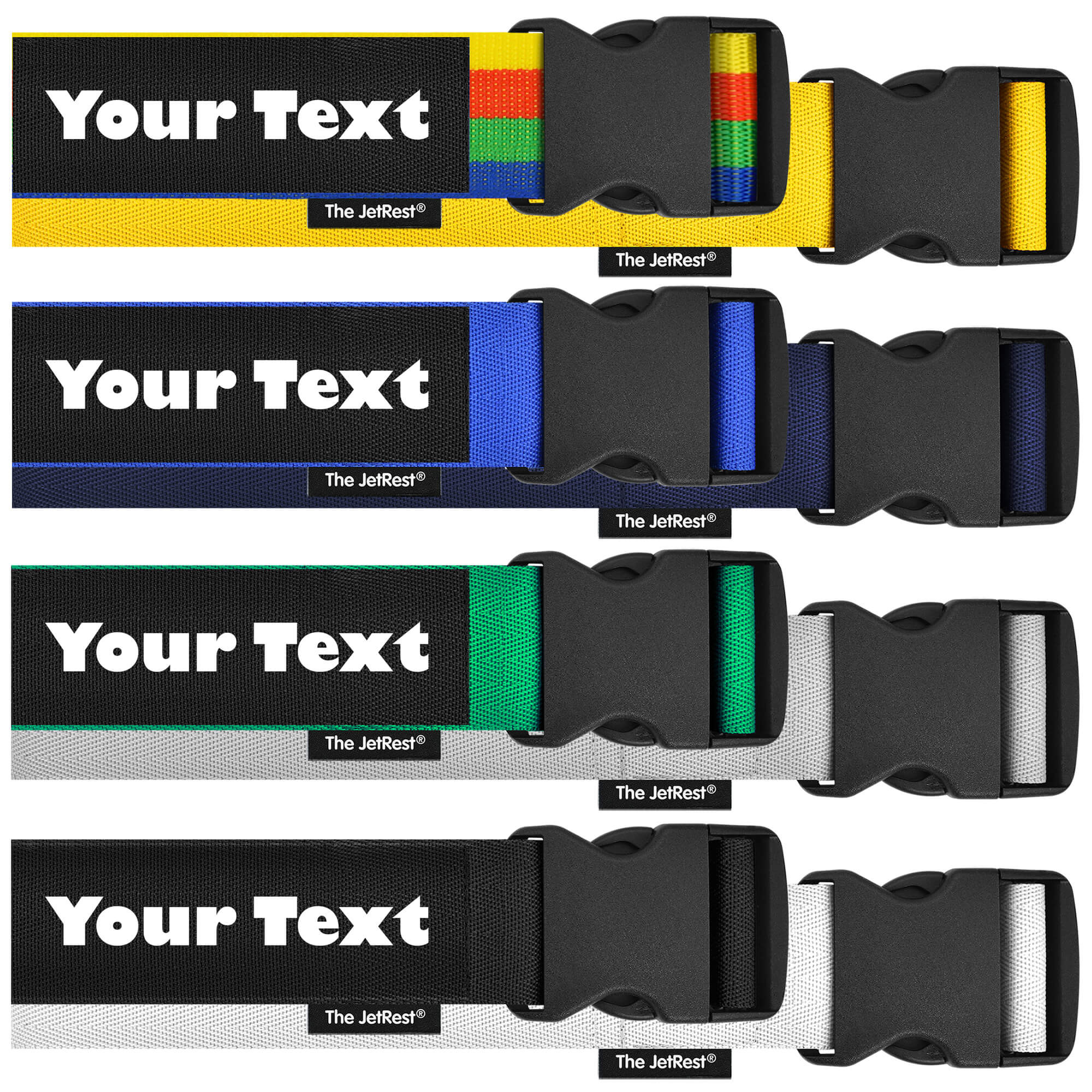 Personalised Luggage Straps UK Made Suitcase Straps