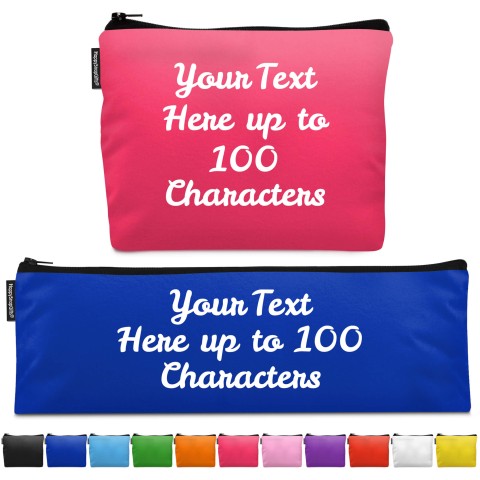 - 32cm x 10cm - Fuchsia Pink Mock Suede Polyester Fabric (Personalised with Text)