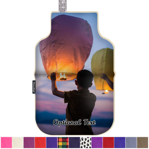 - Classic Bottle Shape Soft Velvet Polyester Fabric (Personalised with Text)