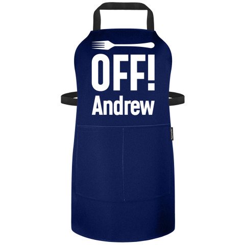 (70cm x 55cm) - Royal Blue Polycotton Fabric (Personalised with Text) - Standard 25mm x 750mm