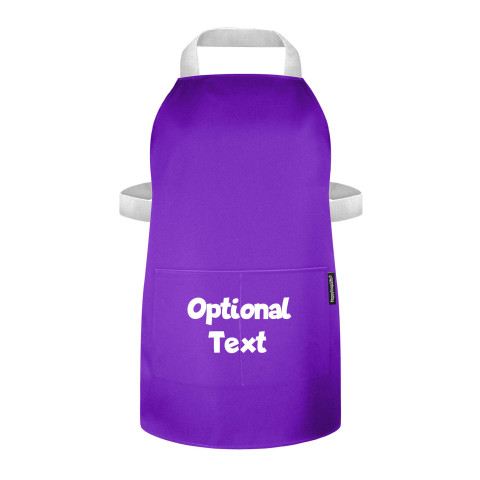 (55cm x 40cm) - Purple Polycotton Fabric (Adjustable hook & loop fastening with safety break) - 25mm x 500mm with Matching Fabric Pocket