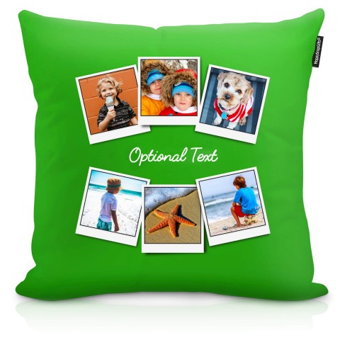 (25cm Square) (Polaroid Style Photo Print) Purple Soft Velvet Polyester Fabric (Optional Personalised Gift Text)