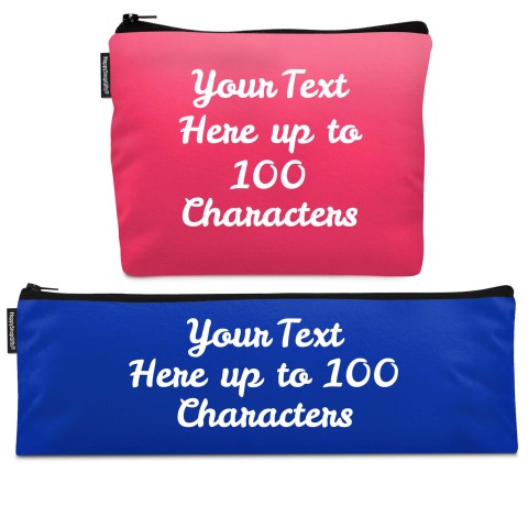 - 32cm x 10cm - Fuchsia Pink Mock Suede Polyester Fabric (Personalised with Text)