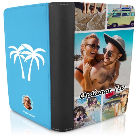 (UK Standard 21cm) (No Icon) - Sky Blue (Personalised with Text)