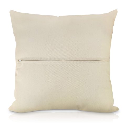 (40cm x 40cm) - Natural Cotton Fabric with Zip Opening