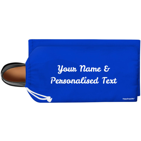 Black Soft Velvet Polyester Fabric (White Drawstring) (Optional Personalised Gift Text)