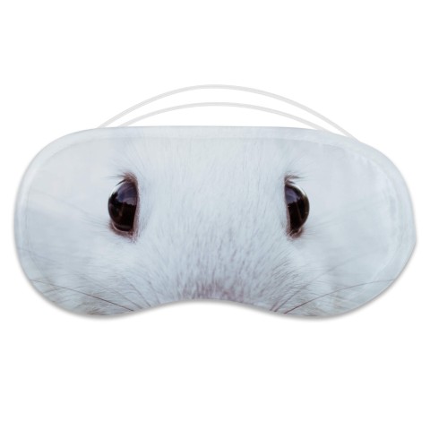 with White Rabbit Eye Design Polyester (Optional Personalised Gift Text)