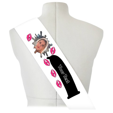 (180cm x 14cm) Black Mock Suede Polyester Fabric (Optional Personalised Gift Text)
