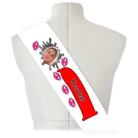 (180cm x 14cm) Red Mock Suede Polyester Fabric (Optional Personalised Gift Text)