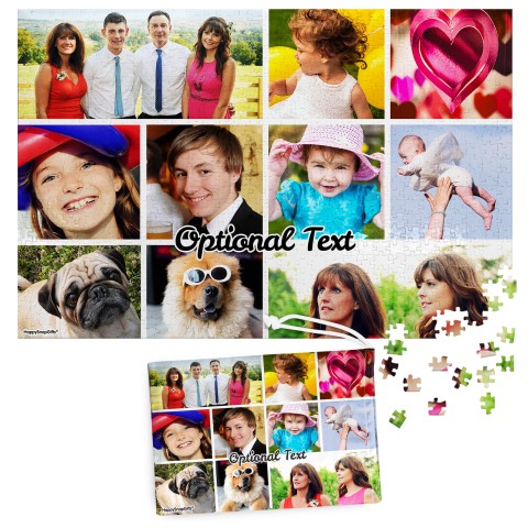 768 Pieces (Edge to Edge Photo Print) (Personalised with Text) & Matching Drawstring Gift Bag