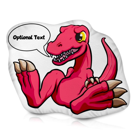 (Approx. 25cm) with Velociraptor Design Soft Velvet Polyester Fabric (Optional Personalised Gift Text)