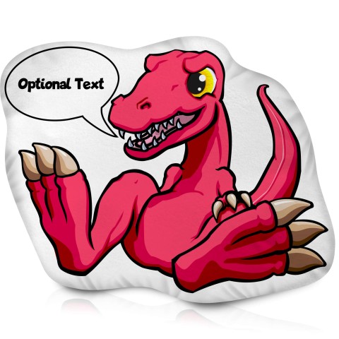 (Approx. 40cm) with Velociraptor Design Soft Velvet Polyester Fabric (Optional Personalised Gift Text)