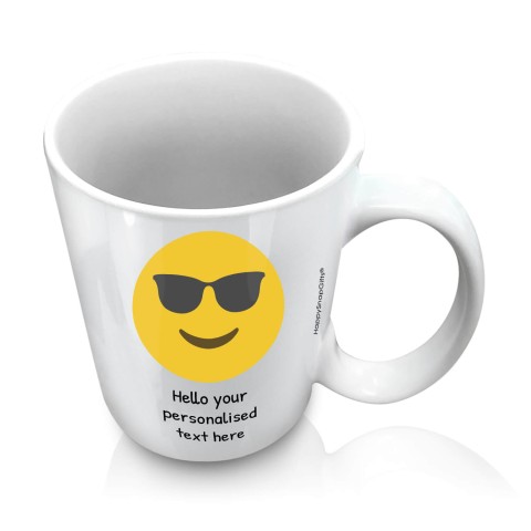 (10oz White) - Sunglasses (Personalised with Text)