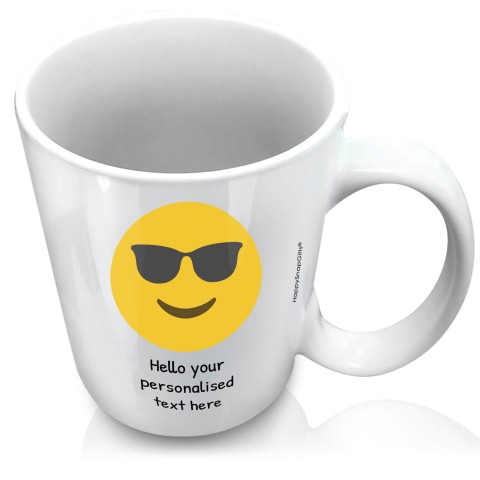 (XL 15oz White) - Sunglasses (Personalised with Text)