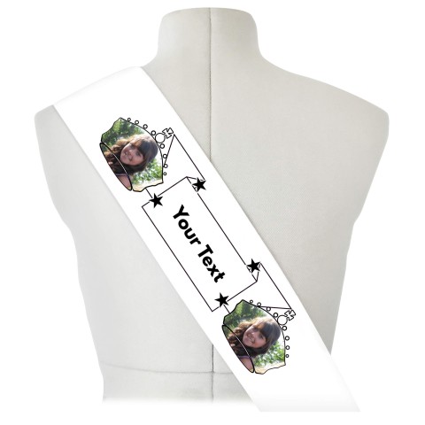 (180cm x 14cm) Black Mock Suede Polyester Fabric (Optional Personalised Gift Text)