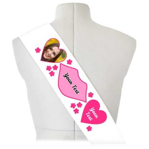 (180cm x 14cm) Fuchsia Pink Mock Suede Polyester Fabric (Optional Personalised Gift Text)