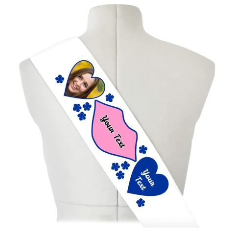 (180cm x 14cm) Royal Blue Mock Suede Polyester Fabric (Optional Personalised Gift Text)