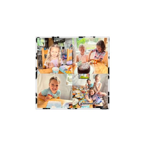 - Paws Fleece Fabric 80cm Square (Optional Personalised Gift Text)