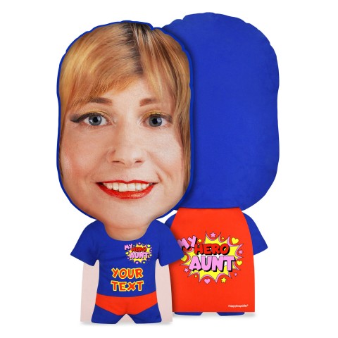Regular Size (Aunt) Mock Suede Polyester Fabric (Optional Personalised Gift Text)