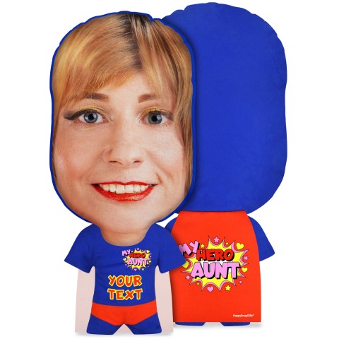 XL Size (Aunt) Mock Suede Polyester Fabric (Optional Personalised Gift Text)