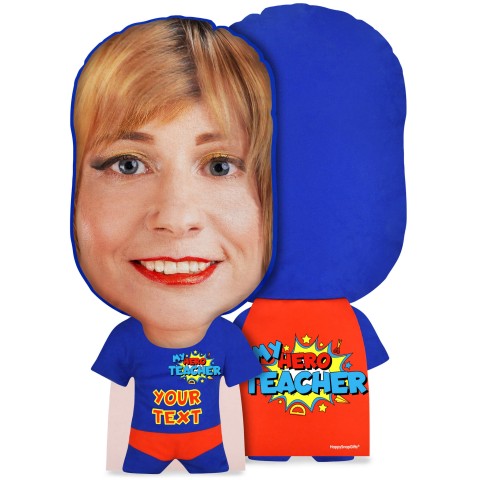 XL Size (Teacher) Mock Suede Polyester Fabric (Optional Personalised Gift Text)