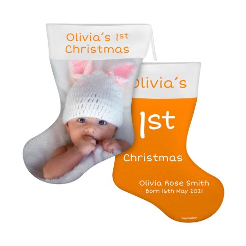 (25cm) Orange Soft Velvet Polyester Fabric (Optional Personalised Gift Text)