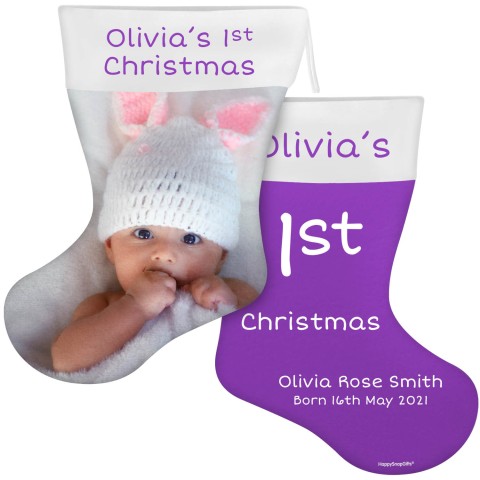 (55cm) Purple Soft Velvet Polyester Fabric (Optional Personalised Gift Text)
