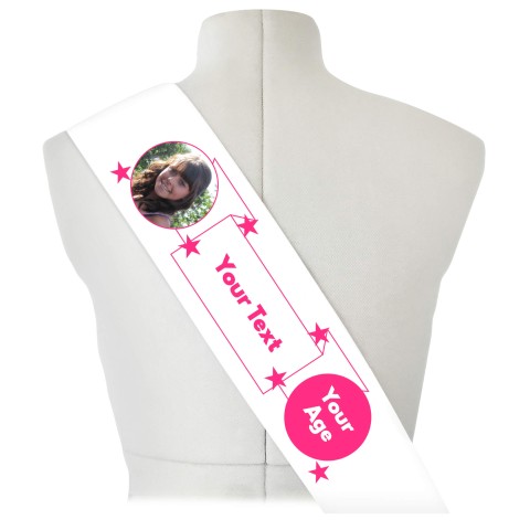 (180cm x 14cm) Fuchsia Pink Mock Suede Polyester Fabric (Optional Personalised Gift Text)