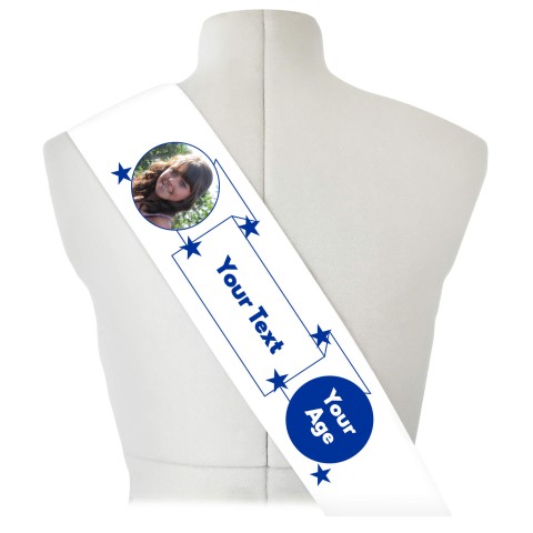 (180cm x 14cm) Royal Blue Mock Suede Polyester Fabric (Optional Personalised Gift Text)
