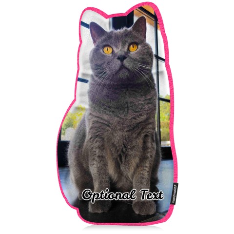 (Hand Cut - Larger Size) - Fuchsia Pink Fleece Fabric (Optional Personalised Gift Text)