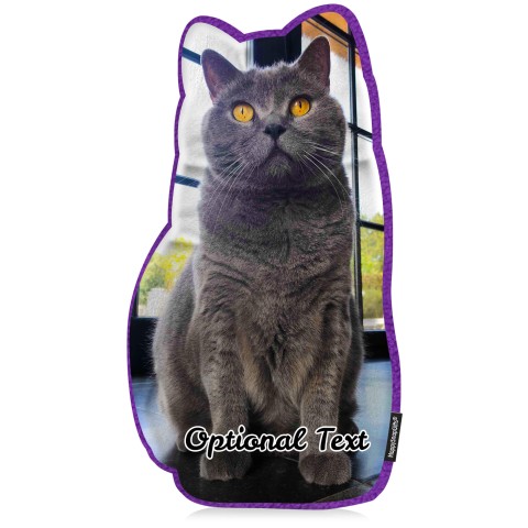 (Hand Cut - Larger Size) - Purple Fleece Fabric (Optional Personalised Gift Text)