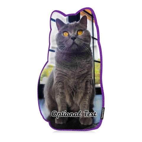 (Hand Cut - Smaller Size) - Purple Fleece Fabric (Optional Personalised Gift Text)