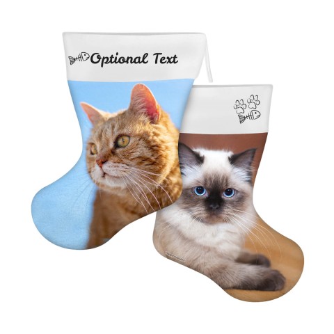 (25cm) Cat Paws & Fish Theme (Optional Personalised Gift Text)
