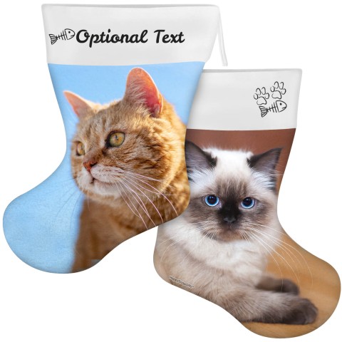 (55cm) Cat Paws & Fish Theme (Optional Personalised Gift Text)