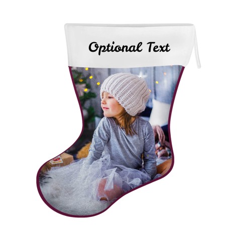 (25cm) Burgundy Soft Velvet Polyester Fabric (Optional Personalised Gift Text)