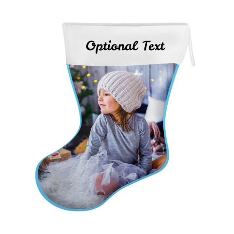 (25cm) Sky Blue Soft Velvet Polyester Fabric (Optional Personalised Gift Text)