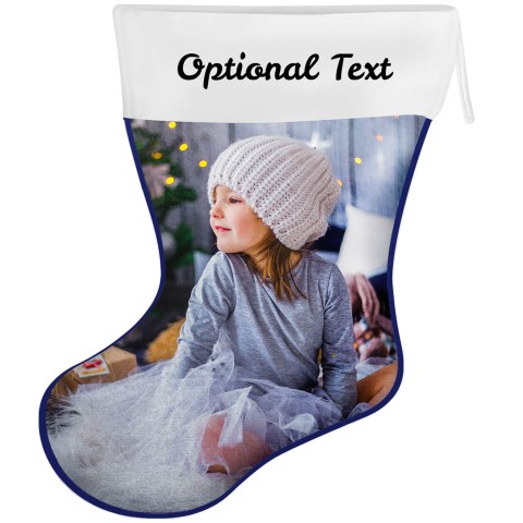 (55cm) Navy Blue Soft Velvet Polyester Fabric (Optional Personalised Gift Text)