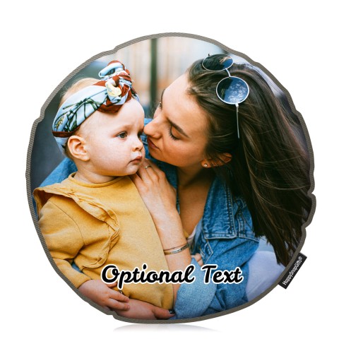 (25cm Circle) - Chocolate Luxury Cotton Fabric (Optional Personalised Gift Text)
