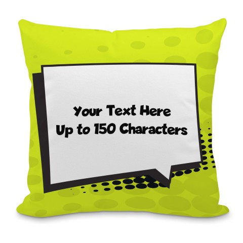 (40cm) with Green Speech Bubble Design Soft Velvet Polyester Fabric with Organic Lavender (Optional Personalised Gift Text)