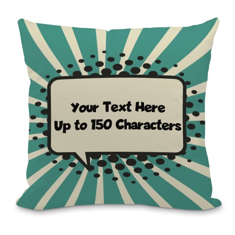 (40cm) with Teal Speech Bubble Design Soft Velvet Polyester Fabric with Organic Lavender (Optional Personalised Gift Text)