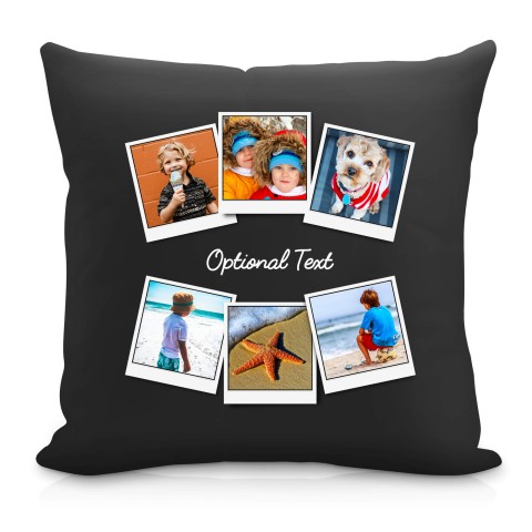 (40cm) (Polaroid Style Photo Print) Black Soft Velvet Polyester Fabric with Organic Lavender (Optional Personalised Gift Text)