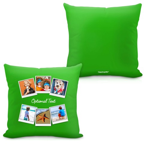 (40cm) (Polaroid Style Photo Print) Bright Green Soft Velvet Polyester Fabric with Organic Lavender (Optional Personalised Gift Text)