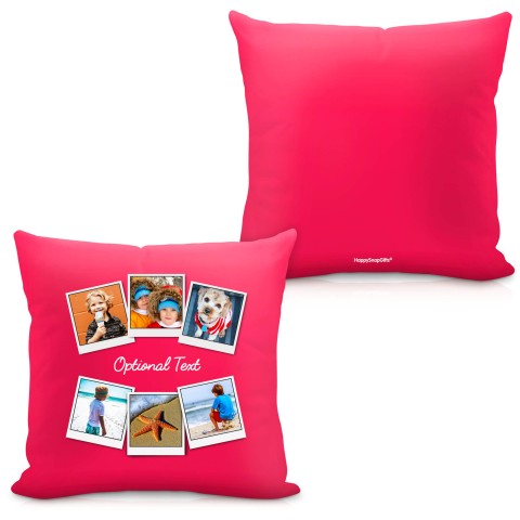 (40cm) (Polaroid Style Photo Print) Fuchsia Pink Soft Velvet Polyester Fabric with Organic Lavender (Optional Personalised Gift Text)