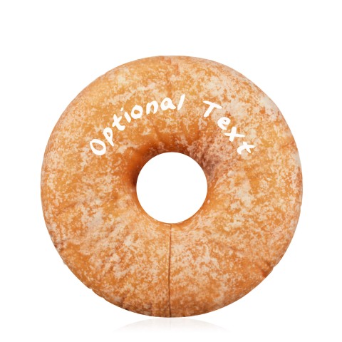 (25cm) with Sugar Dusting Design Soft Velvet Polyester Fabric (Optional Personalised Gift Text)