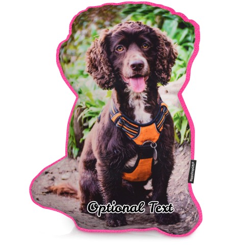 (Hand Cut - Larger Size) - Fuchsia Pink Fleece Fabric (Optional Personalised Gift Text)