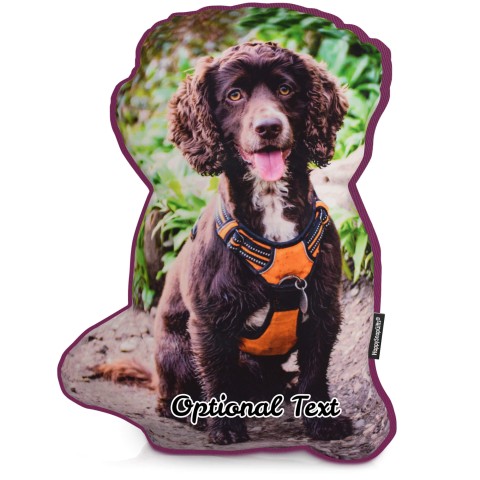 (Hand Cut - Larger Size) - Purple Cotton Fabric (Optional Personalised Gift Text)