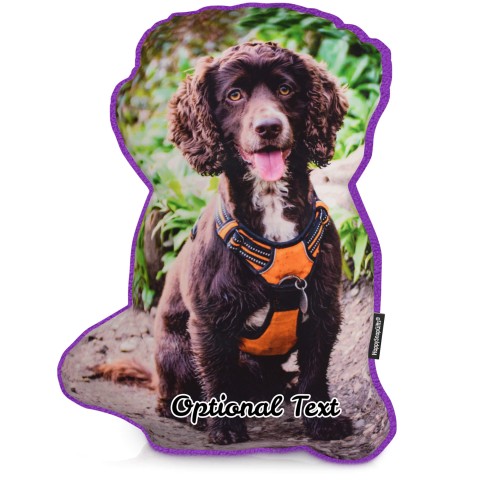 (Hand Cut - Larger Size) - Purple Fleece Fabric (Optional Personalised Gift Text)