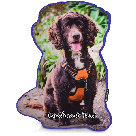 (Hand Cut - Larger Size) - Royal Blue Fleece Fabric (Optional Personalised Gift Text)